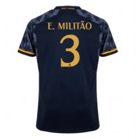 Real Madrid Eder Militao #3 Vonkajší futbalový dres 2023-24 Krátky Rukáv